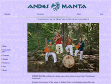 Tablet Screenshot of andesmanta.com